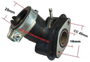 Insug 16mm med ventil