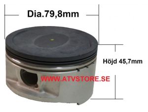 Kolv 79,8mm 400cc