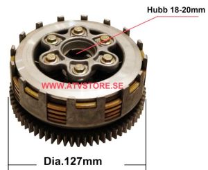 Koppling 118,3mm 5 lameller