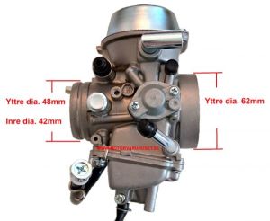Förgasare 48mm - 62mm