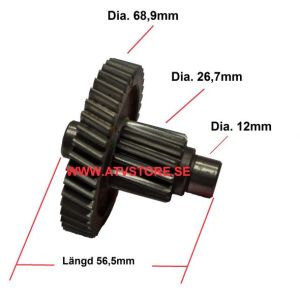 VÄxeldrev 68,9mm 50CC Skoter