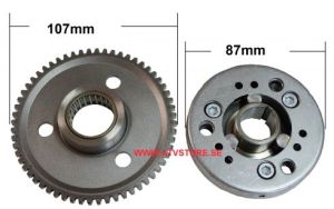 Startkoppling 107mm - 87mm