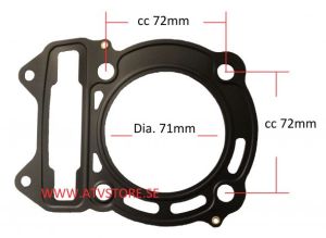 Topplockspackning 71mm