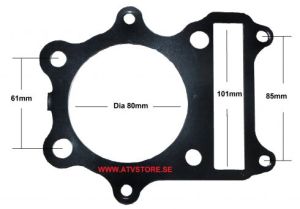 Topplockspackning 80mm