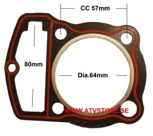 Topplockspackning 64mm