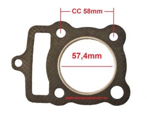 Toppackning 57,4mm / 125cc