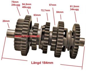 VÄxellåda 184mm