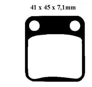 Bromsbelägg 41 x 45mm